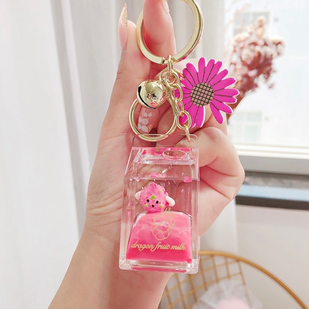 Floating Cute Passion Fruit Key Chain